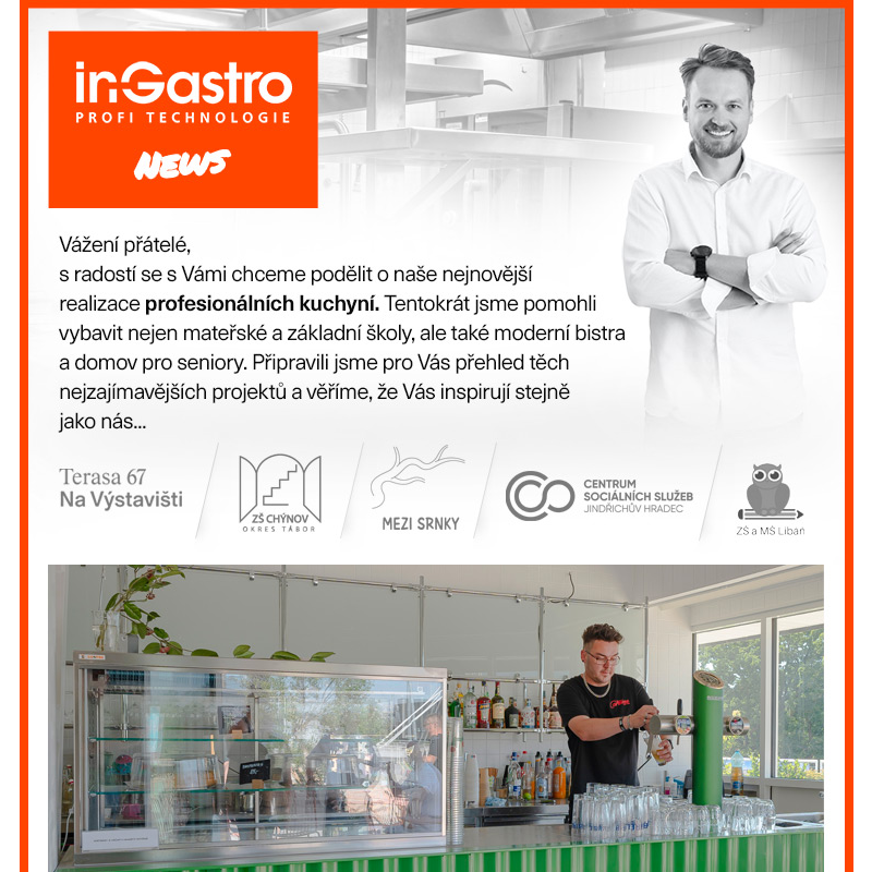 Naše nejnovější projekty a realizace | IN-GASTRO s.r.o.