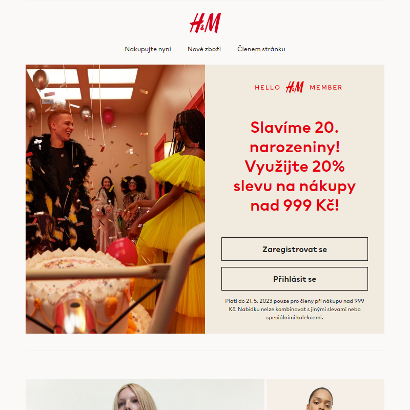 Využijte 20% slevu a oslavte 20 let H&M v České republice!