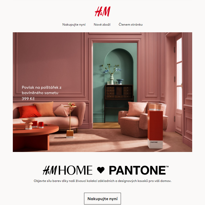 H&M HOME  PANTONE – nakupte ještě dnes!