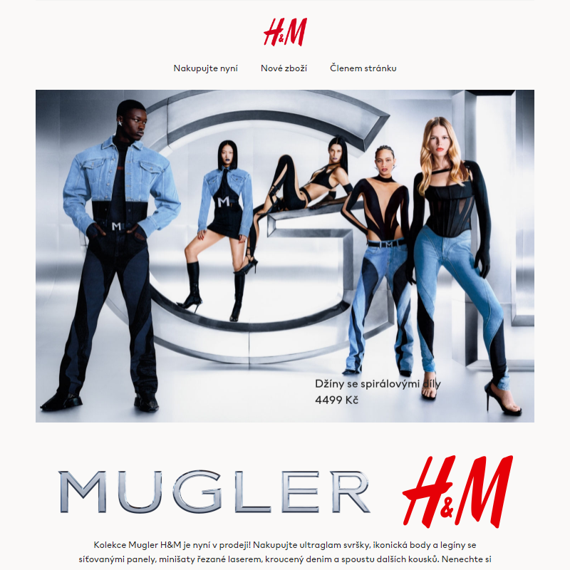 Kolekce Mugler H&M je nyní v prodeji!