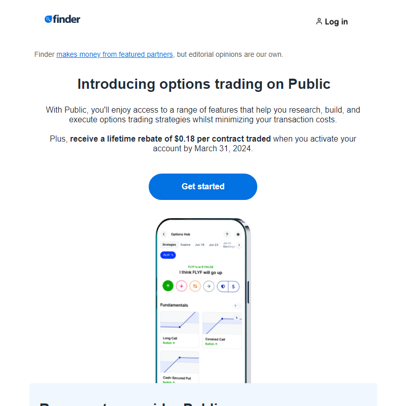 Options trading is now available on Public.