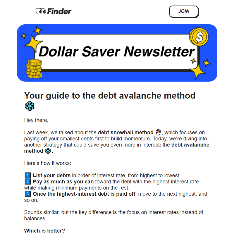 Save even more with the debt avalanche method __