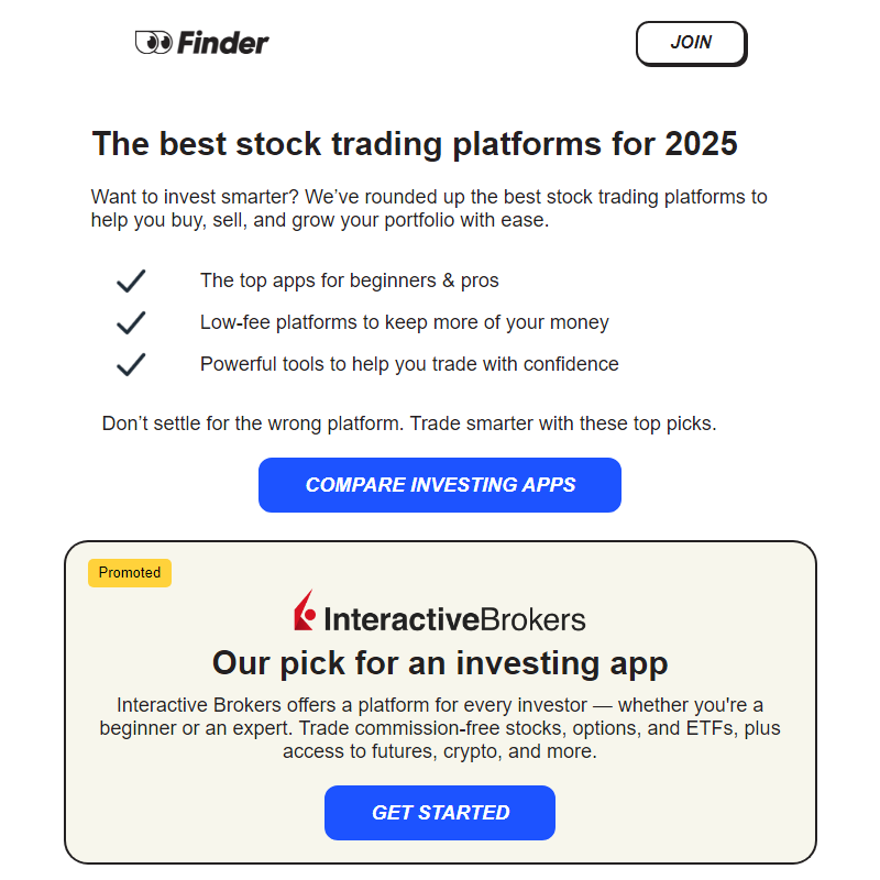 The best stock trading platforms for 2025