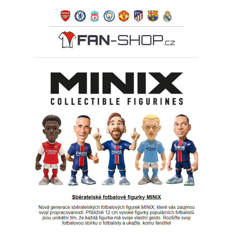 MINIX fotbalové figurky