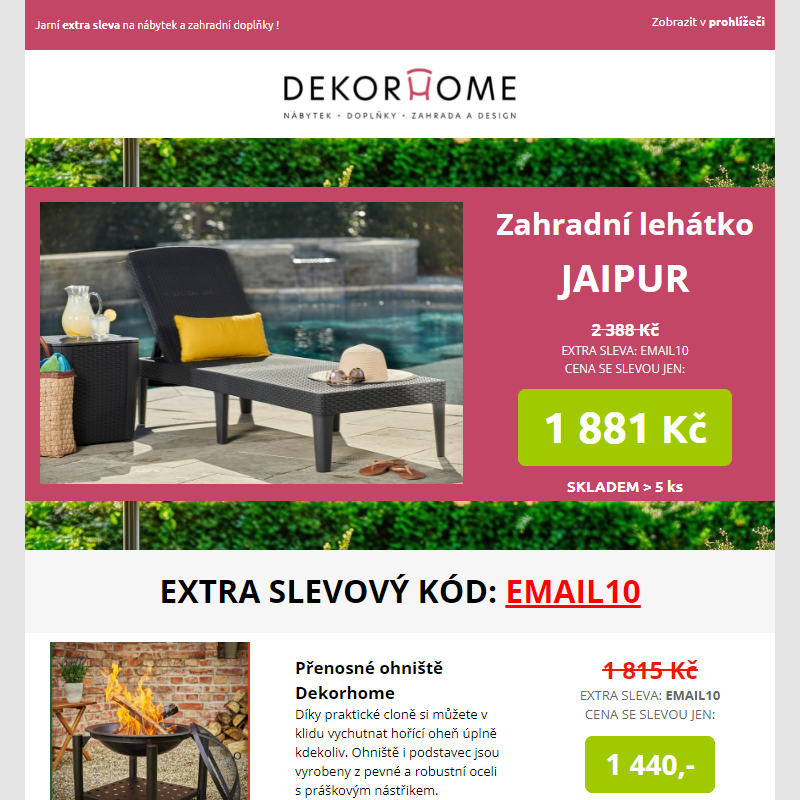 Relax doma nebo na zahradě ? Tak mrkněte _