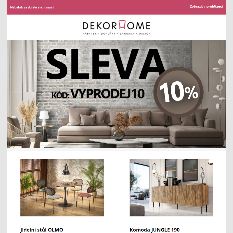 Povánoční výprodej: Skvělé tipy na nový nábytek + 10% sleva