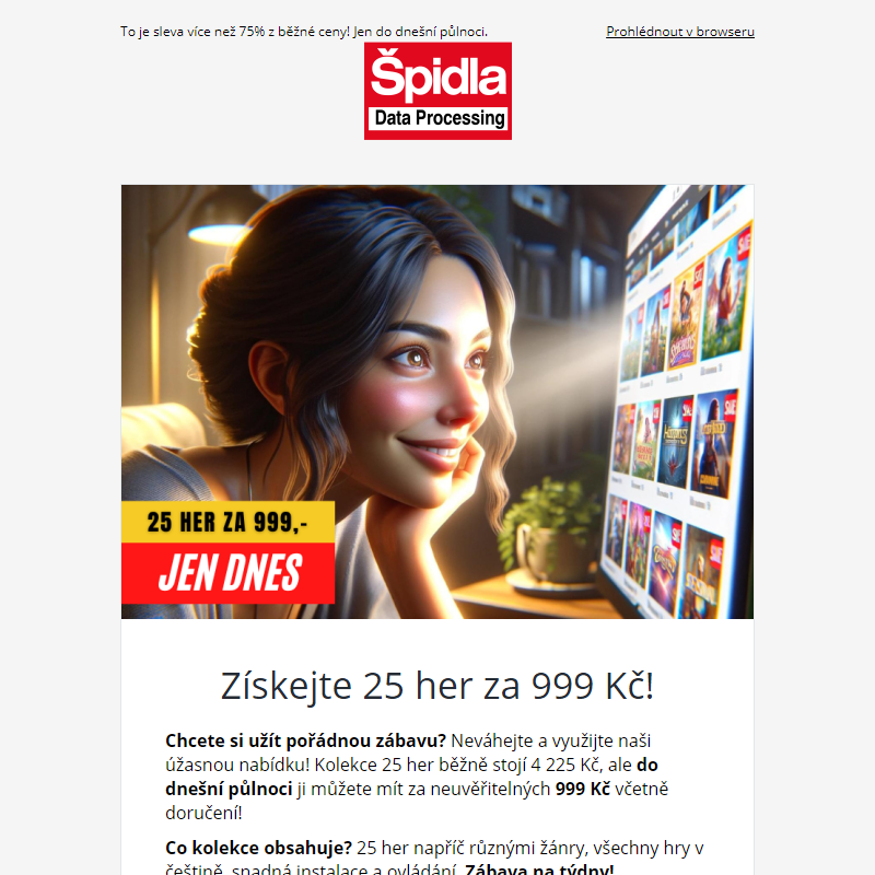 To je sleva více než 75% z běžné ceny! Jen do dnešní půlnoci.