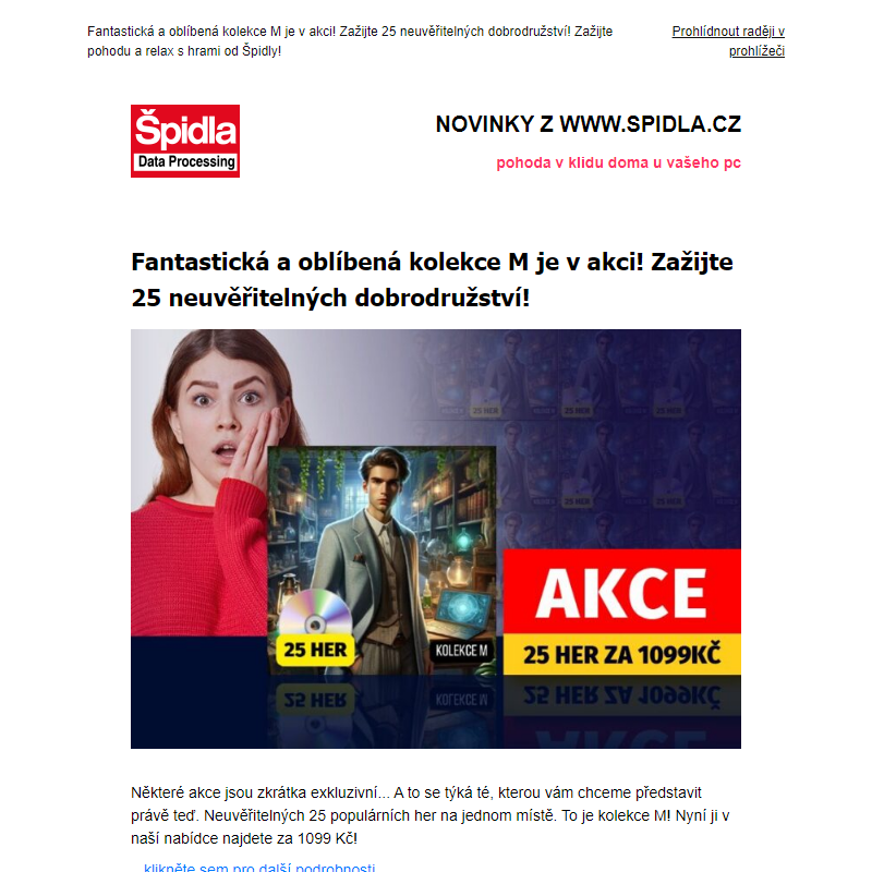 Fantastická a oblíbená kolekce M je v akci! Zažijte 25 neuvěřitelných dobrodružství!