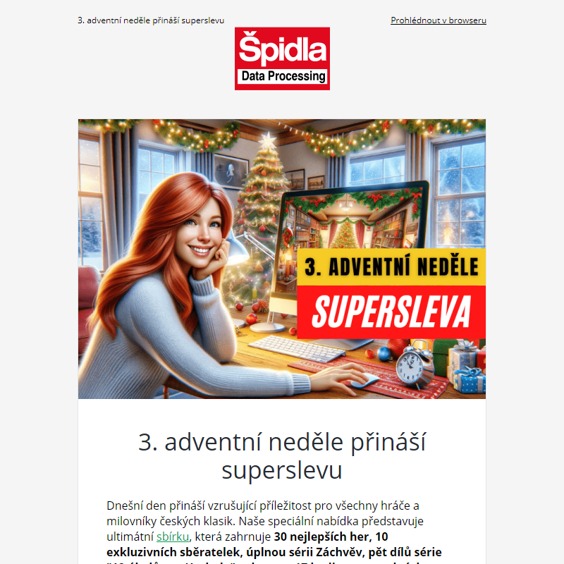 3. adventní neděle přináší superslevu