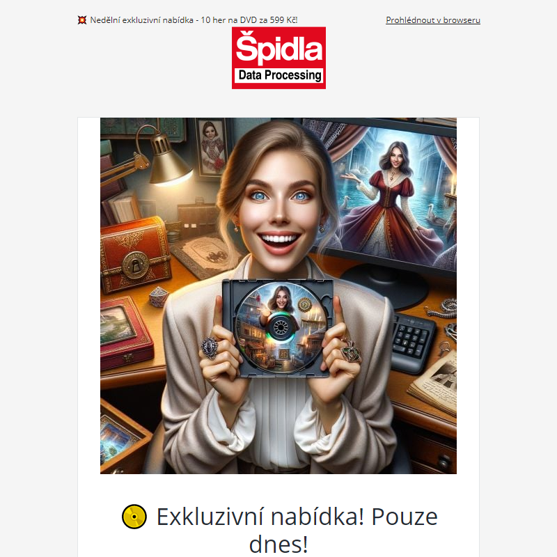 _ Nedělní exkluzivní nabídka - 10 her na DVD za 599 Kč!