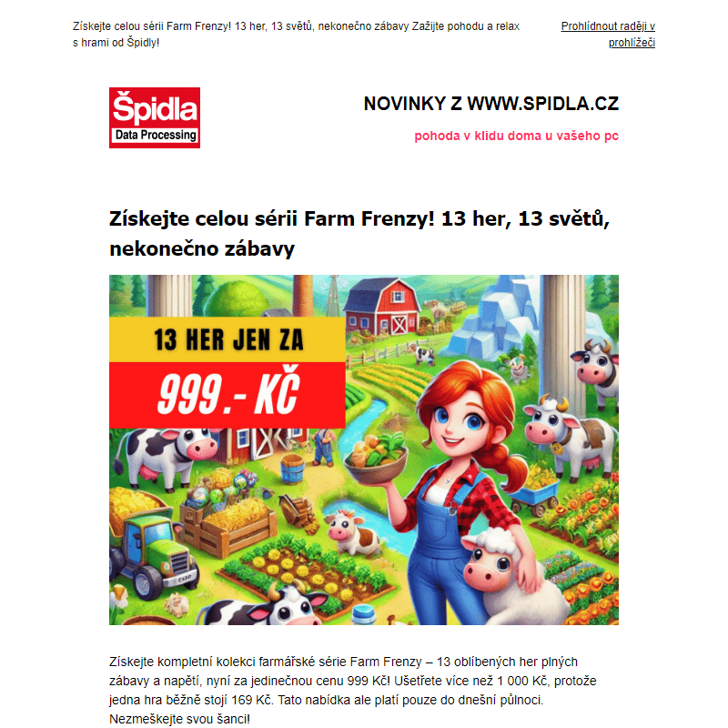 Získejte celou sérii Farm Frenzy! 13 her, 13 světů, nekonečno zábavy