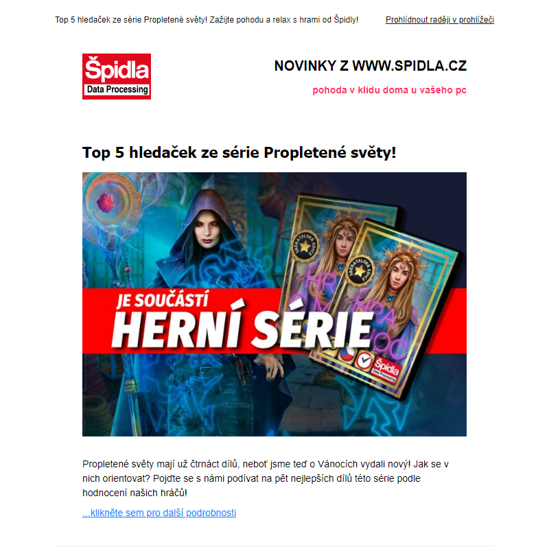 Top 5 hledaček ze série Propletené světy!