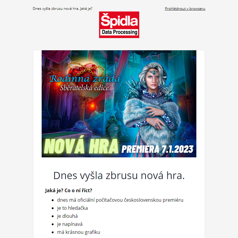 Dnes vyšla zbrusu nová hra. Hledačka. Jaká je?