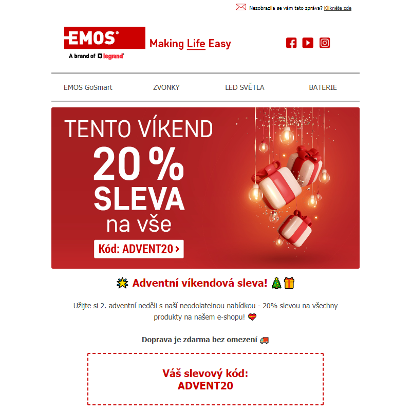 _ Brzy končí adventní 20% sleva