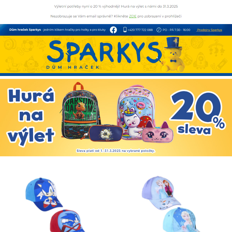 Hurá na výlet! _ Slevy 20 % na vše pro cestování do 31.3.2025