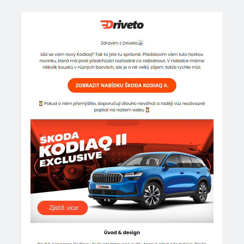 _ Nový Kodiaq druhé generace na operák? Máme to, Driveto! _