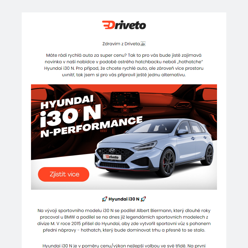 _ Sportovní kára na operák s 280 koňmi? Máme to, Driveto! _