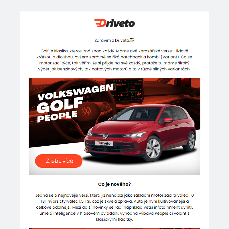 _ Nový VW Golf na operák už od 4880 Kč měsíčně _