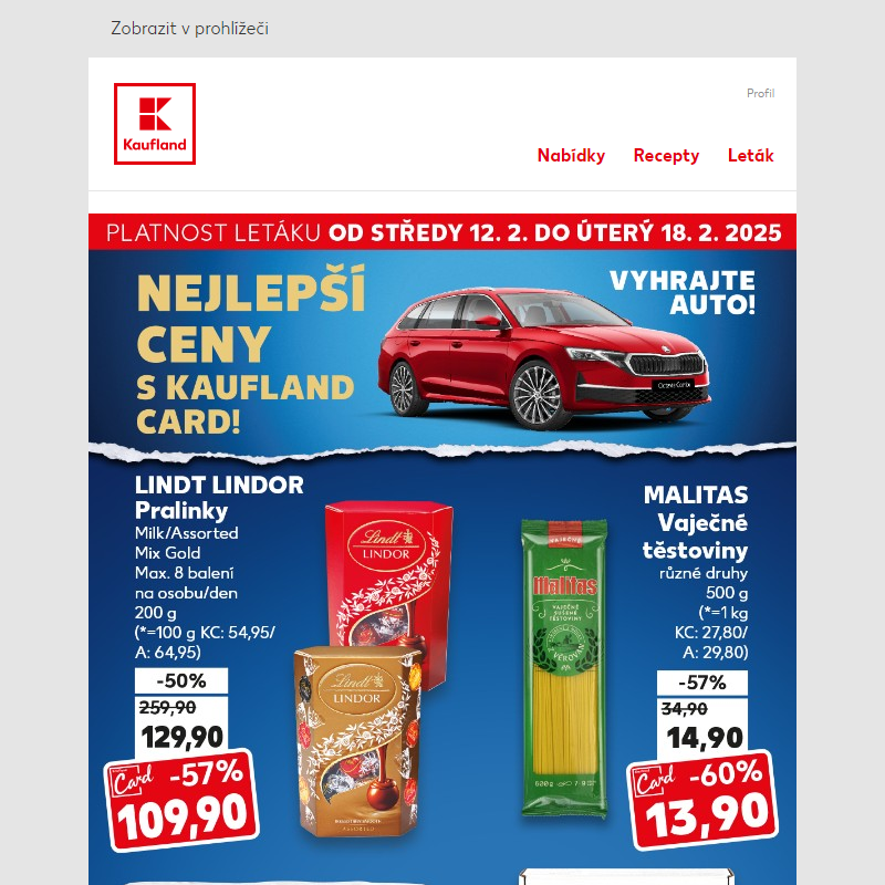 Nejlepší ceny s Kaufland Card - již od středy!