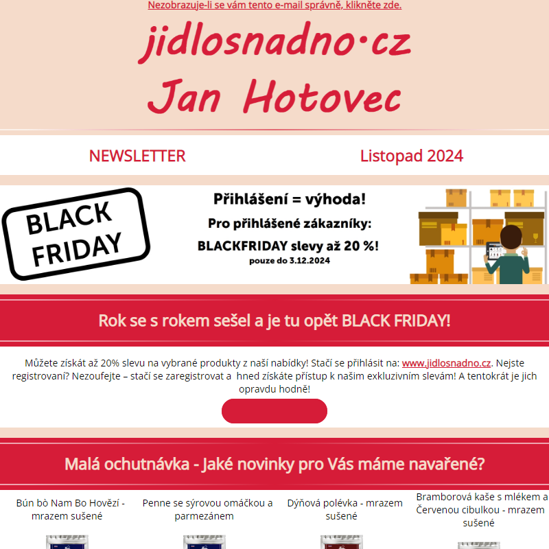 Pouze tento víkend - akce BLACK FRIDAY