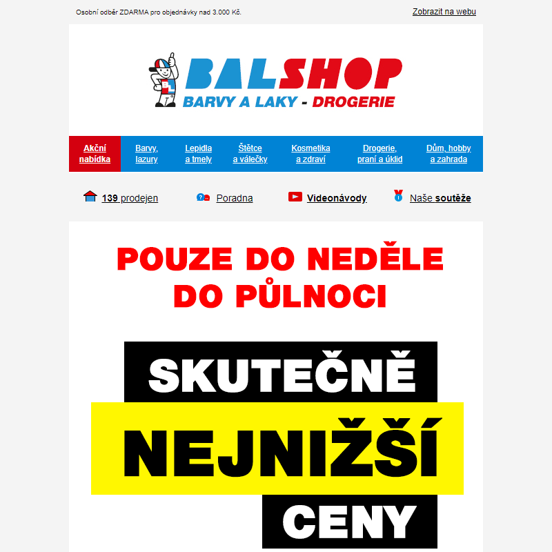 Poslední únorová víkendová akce - Cillit Bang, Finish Mega Promo, Vileda mop Ultramax, Persil a další