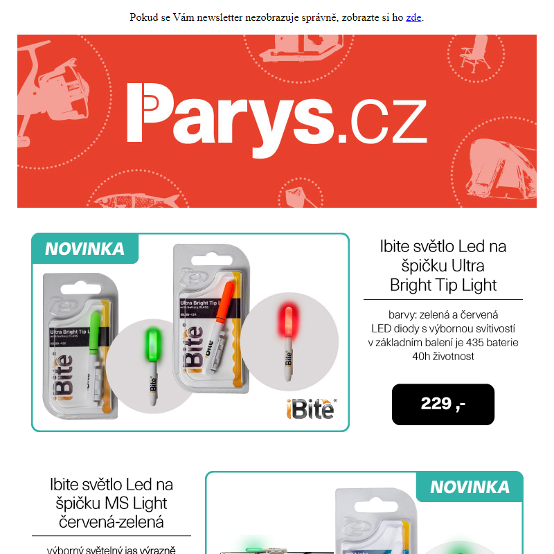 Nové značky - Svítící signalizátory iBite | Cralusso | Kamasaki | MFF | Parys.cz