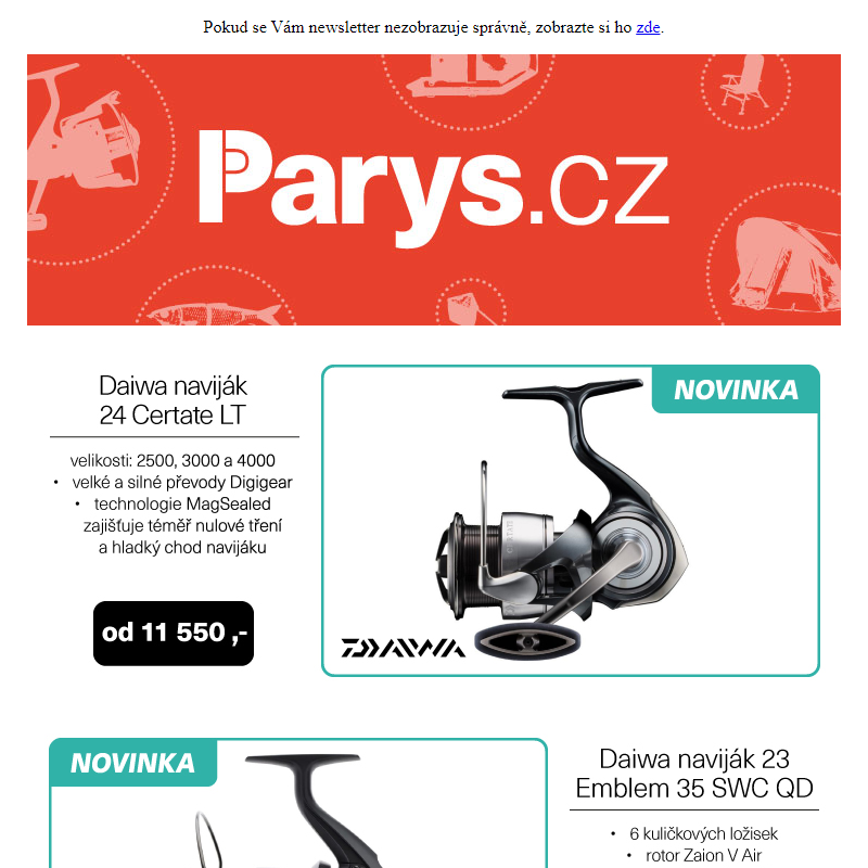 Prohlédněte si luxusní novinky Daiwa a Penn | Parys.cz