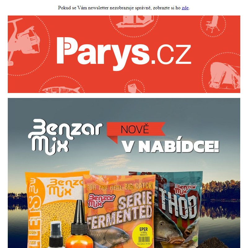 Feedermania a Benzar Mix - Nejoblíbenější feeder krmení nově na Parys.cz