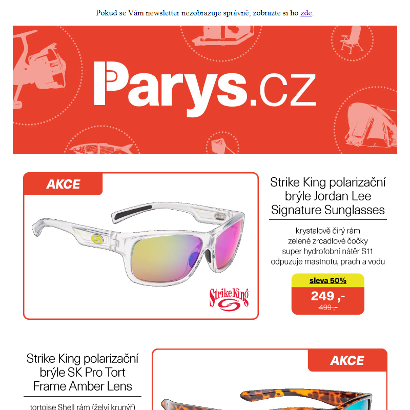 Pořiďte si nové polarizační brýle nebo kšiltovku s až 50% slevou | Parys.cz