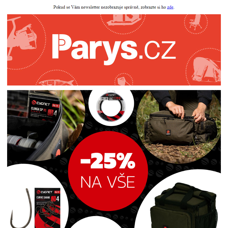 Sleva 25% na kompletní sortiment značky Cygnet | Parys.cz
