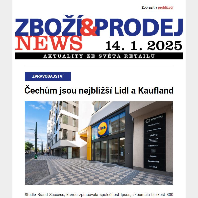 Čechům jsou nejbližší Lidl a Kaufland, na trh vstoupilo 47 značek, XXXLutz přebírá prodejny Asko... a další aktuality ze světa retailu