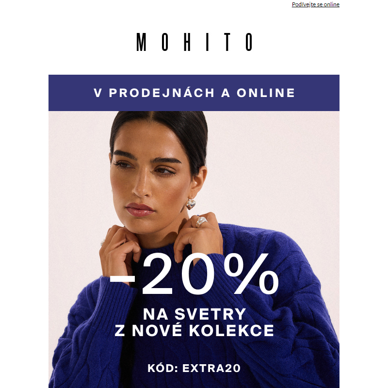 -20% na SVETRY z nové kolekce _