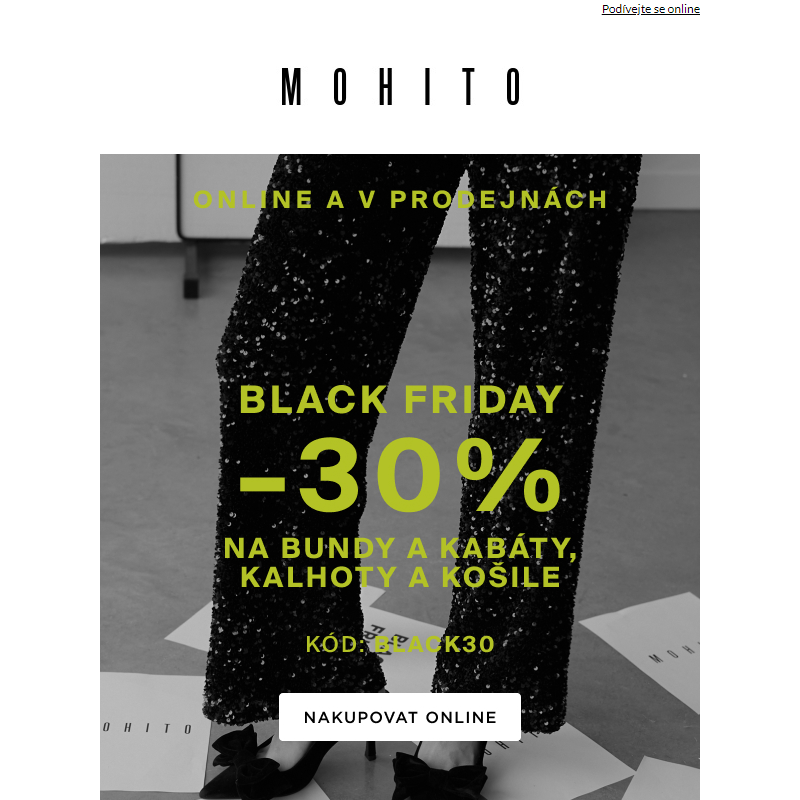 BLACK FRIDAY: -30% čeká na vás ___