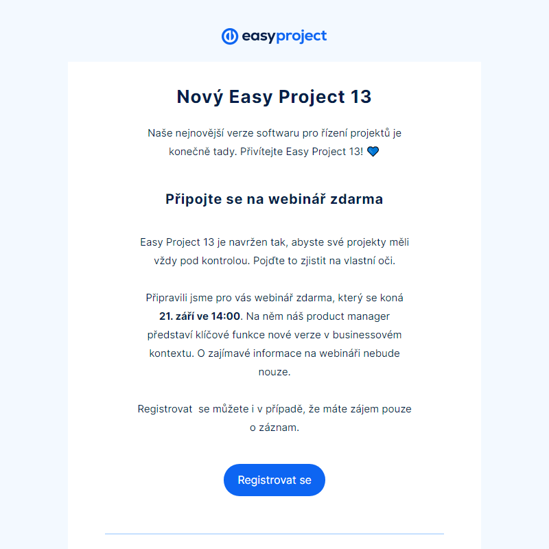 Nový Easy Project 13 _