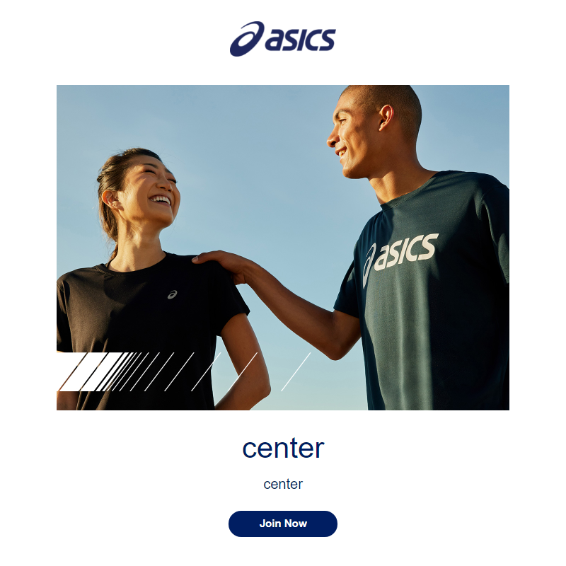 Thank you for your interest in ASICS newsletters.
