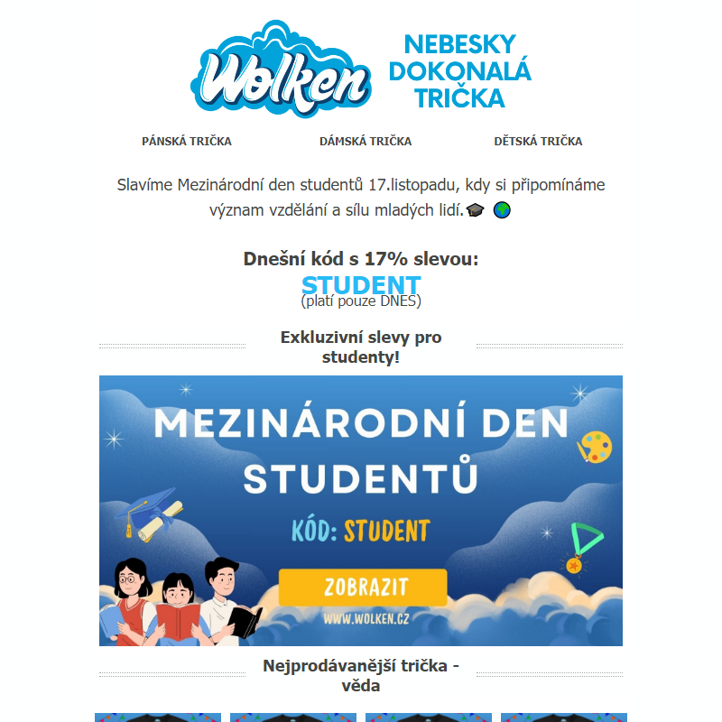 _ SLEVY na Mezinárodní den studentstva! _