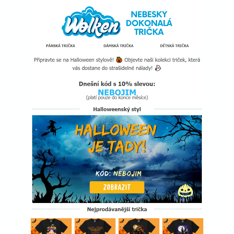 Styl na Halloween? Ano! _ __ Slevy až 55%!!