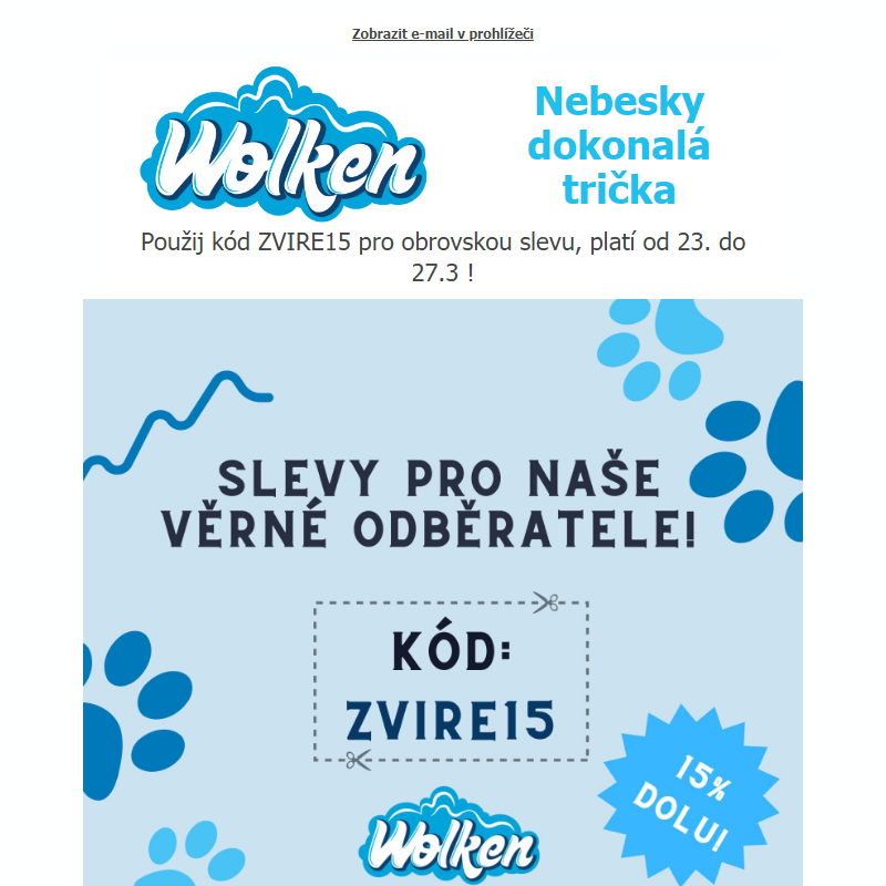 _ Sleva 15% na celý nákup! _