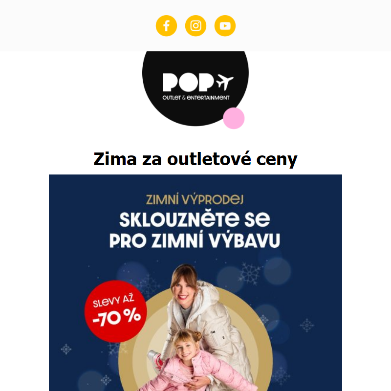 Nepropásněte lavinu slev! Zimní výprodej v POP.