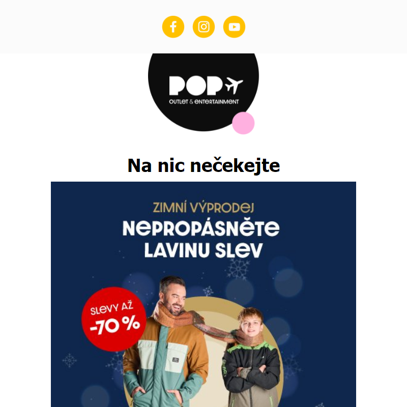 Nepropásněte lavinu slev v POP a happy hours