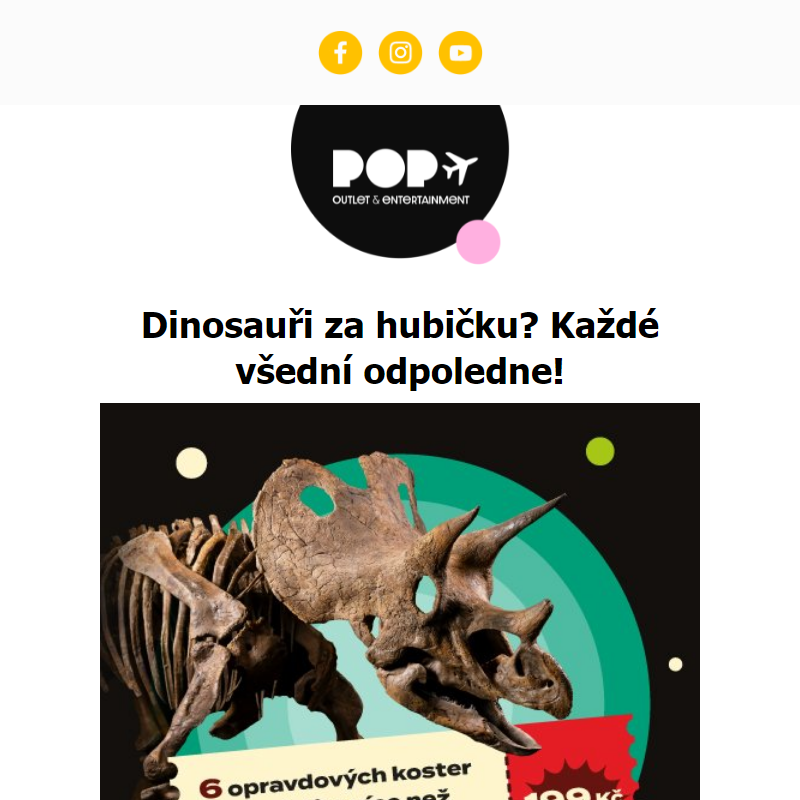__ Levnější než kino: Dinosauři jen za 199 Kč