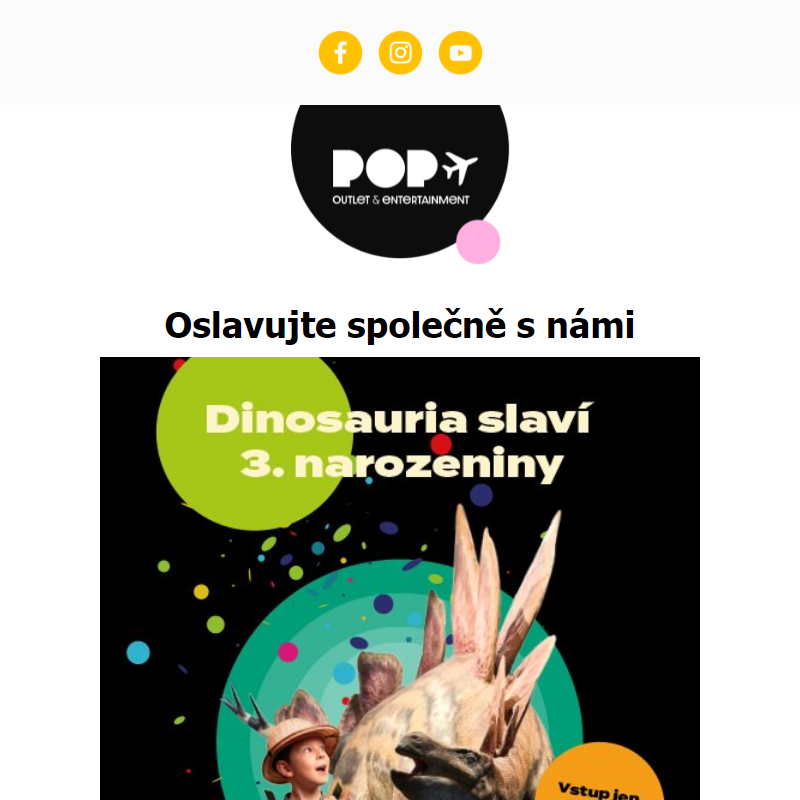 My slavíme a vy dostáváte dárky! Narozeniny Dinosaurie jsou tady.