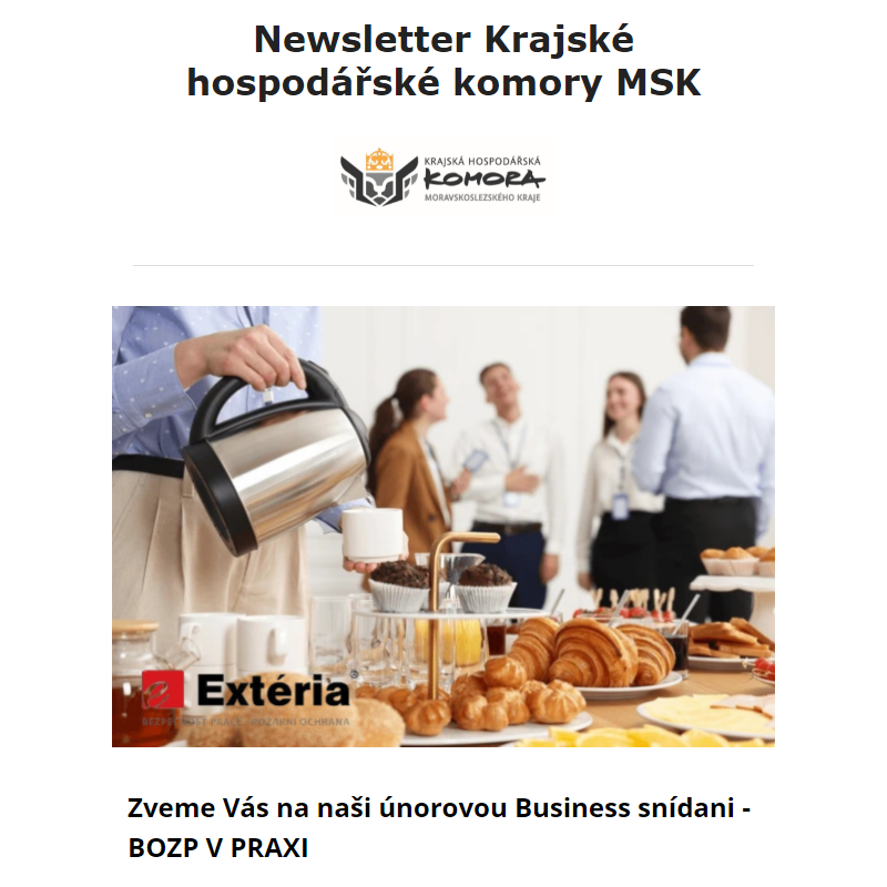 Newsletter Krajské hospodářské komory MSK 29. 1. 2025