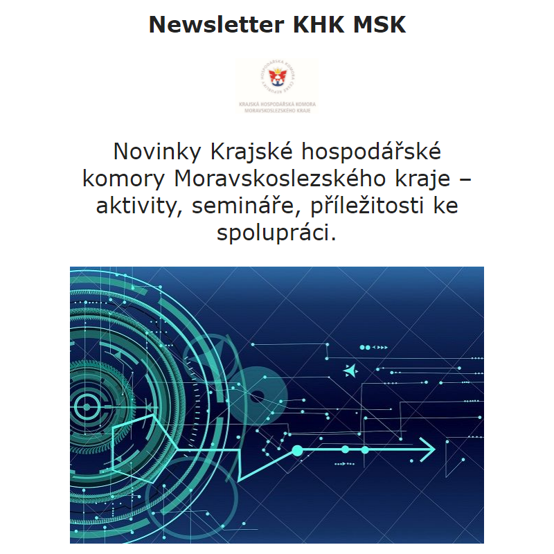 Newsletter Krajské hospodářské komory MSK 7.9.2023