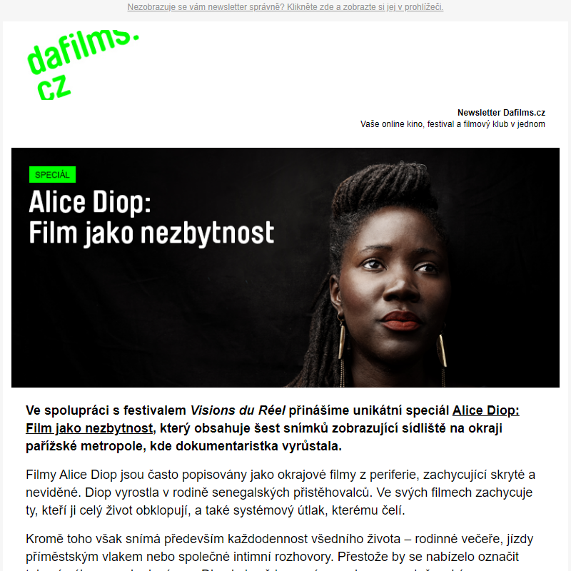 Naléhavá dokumentaristka Alice Diop