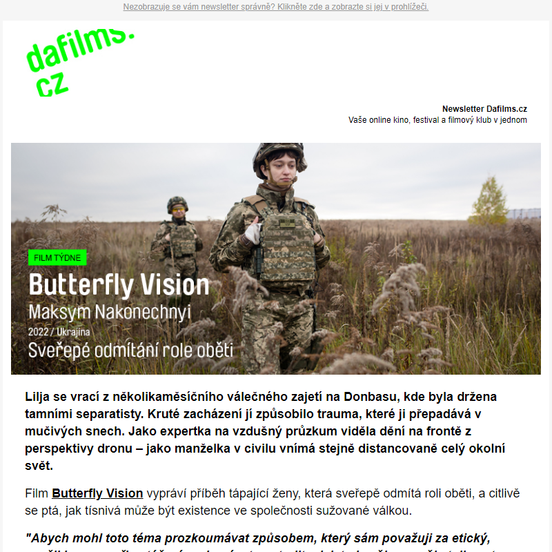 Film týdne: Butterfly Vision