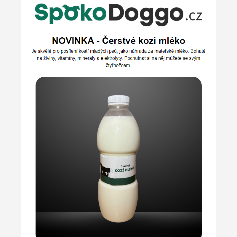 _NOVINKA! Čerstvé kozí mléko z farmy