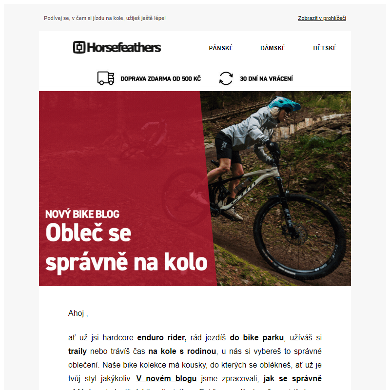 Nový blog o bike oblečení!