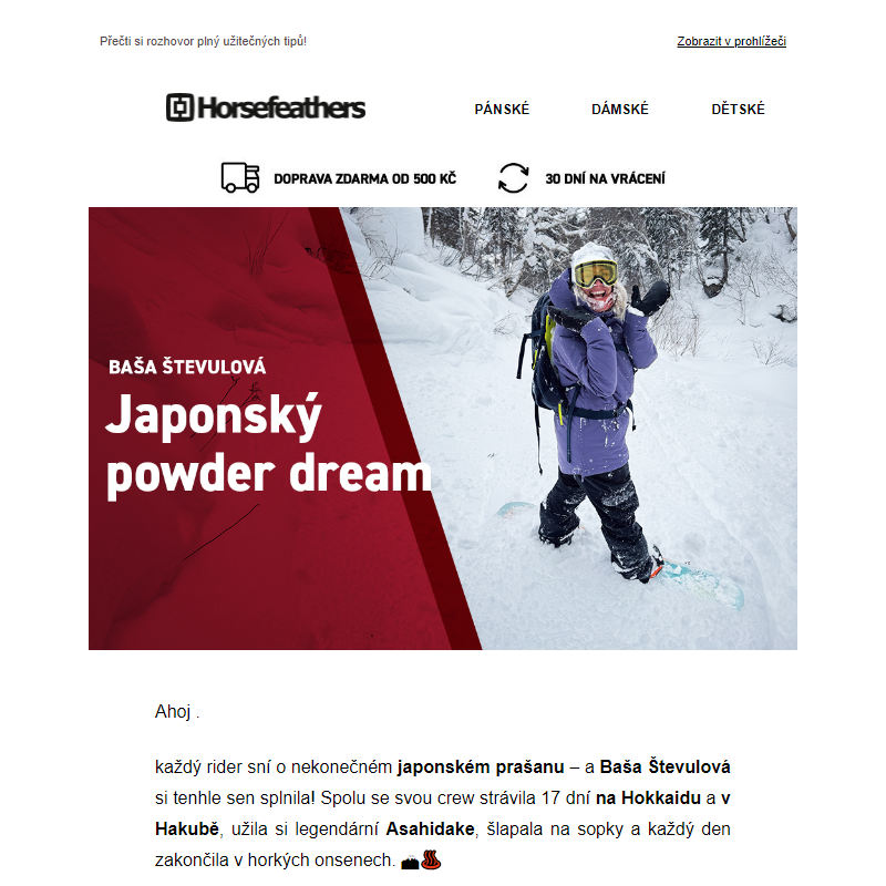 Bašin japonský powder dream! __