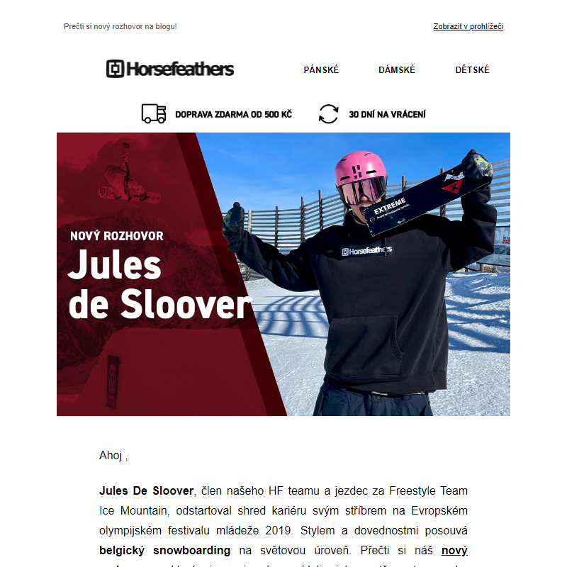 Nový rozhovor s Jules De Sloover!